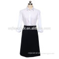 100% cotton fashion white shirt airline uniform design for air hostess airline shirts